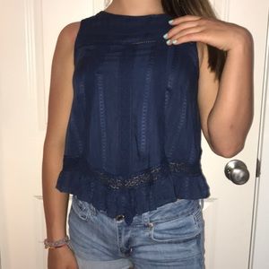 Navy blue tank top